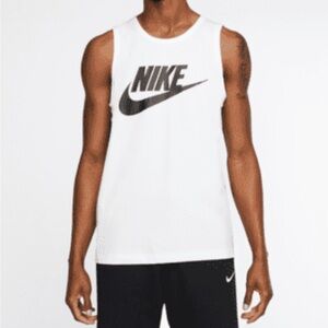 Sold out!! Nike Men's White and Black Tank Top